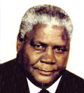 A picture of an elderly looking Joshua M Nkomo